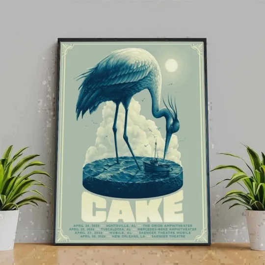 Discover Cake April 2026 Album and Louisiana Tour Vertical Poster