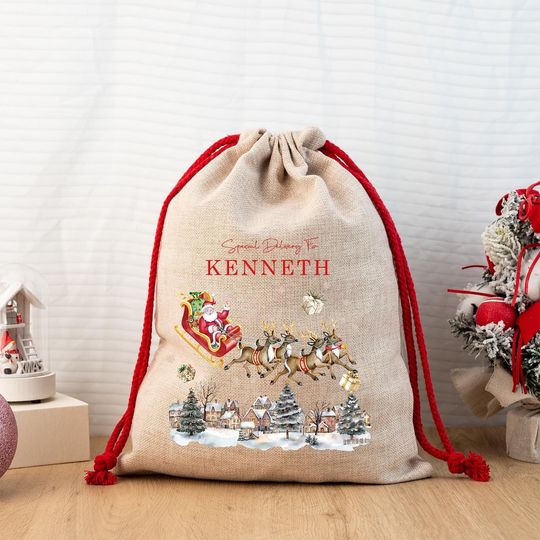 Discover Personalized Santa Sack,Sack For Christmas Present,Premium Custom Santa Sack,Personalized Christmas Gift Bag,Christmas Party Supplies Favors