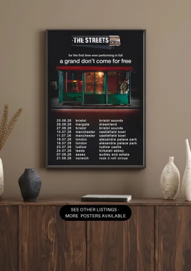 Discover The Streets, 2026 Tour Poster Print A4, A Grand Don't Come For Free