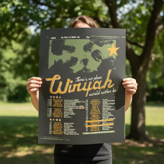 Discover Winyah 2026 Tour Poster | The No Place I’d Rather Be Concert Art Print