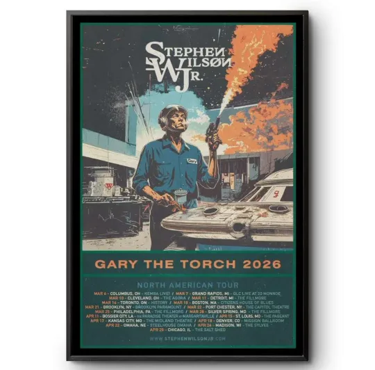 Discover Stephen Wilson JR 2026 NA Tour The Torch North Vertical Poster