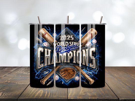 Discover LA Baseball Team Fan 20oz Skinny Tumbler | Baseball 2025 World Champions, Dogger