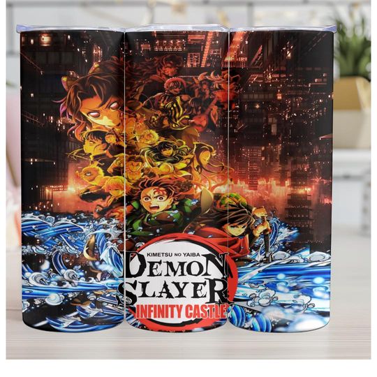 Discover demon Tumbler 20oz | Kimetsu no Yaiba Infinity Castle Cup | Anime Stainless Steel | Otaku Gift | Manga Drinkware | Handmade Gift