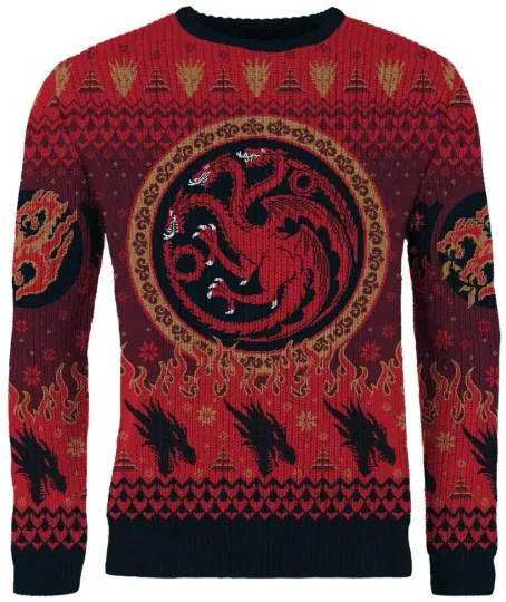 Game Of Thrones Three Wise Dragons Targaryen Ugly Christmas Sweater