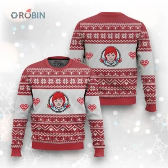 Discover Wendy’s Ugly Christmas Sweater, Gift For Fans, Christmas Gift