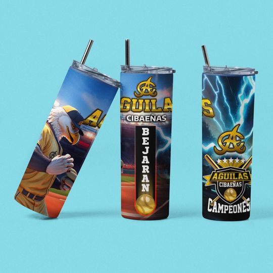 Discover Aguilas Cibaeas Baseball Skinny Tumbler - 20oz Stainless Steel