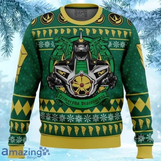 Dragonzord Power Rangers Ugly Christmas Sweater Gift For Fans, All Size