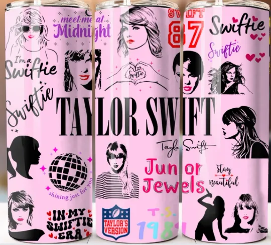 Taylorr Swifts inpired Tumbler 20oz Mug Cup w/ Lid Straw Stainless