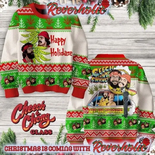 Discover Cheech And Chong Up In Smoke Christmas Gifts For Holiday Christmas Ugly Sweater