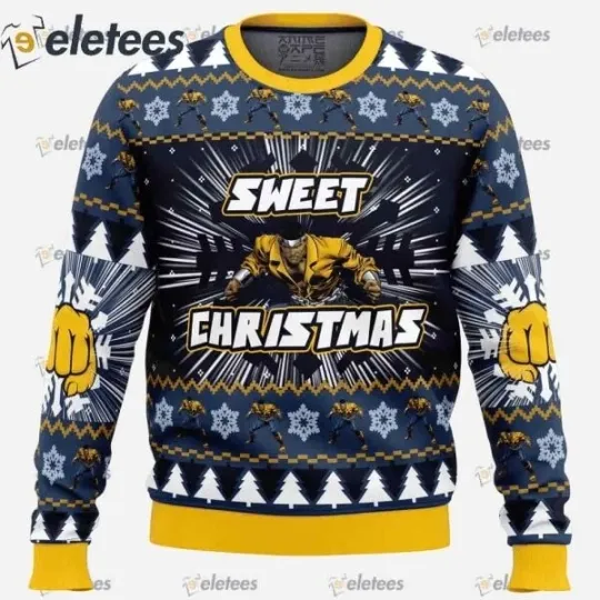 Sweet Christmas Luke Cage Ugly Christmas Sweater For Marvel Fans