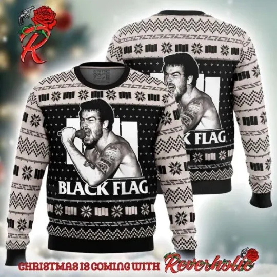 Discover Black Flag Ugly Christmas Sweater, Gift For Fans, Christmas Gift