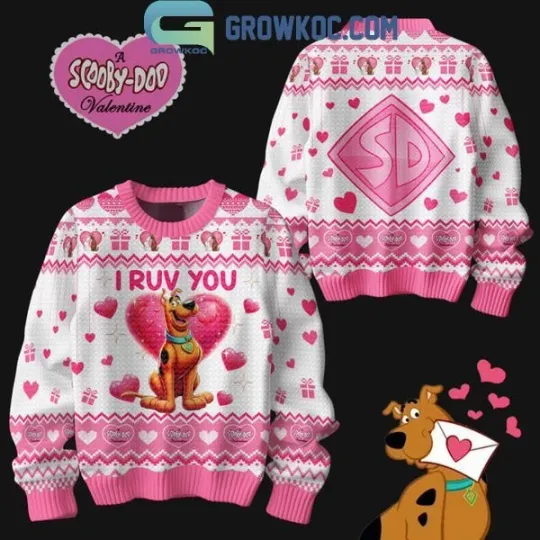 Scooby-Doo 2025 True Love I Ruv You Happy Valentine Ugly Sweater