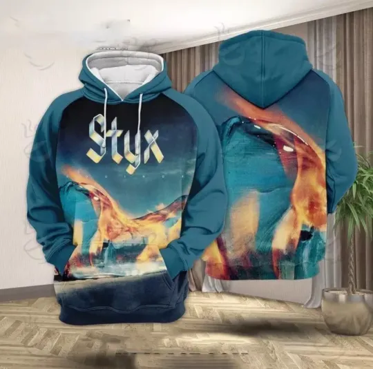 Discover Styxs band Equinox Album Unisex 3D Hoodie