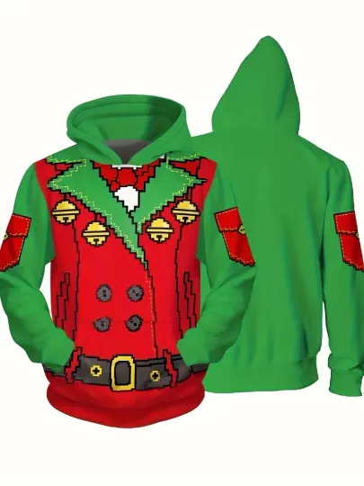 Discover Goofy Red Green Xmas Uniform 3D All Over Print Hoodie
