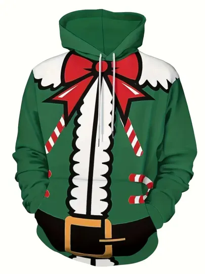 Funny Holly Berry Festive Belt 3D All Over Print Hoodie