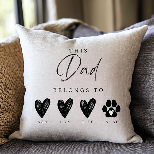 Discover Personalised Cushion, Christmas Gift, Gifts For Dad, Gifts For Him, Throw Blanket, Dad Gifts, Personalised Gifts,Home Decor,Cushion Cover