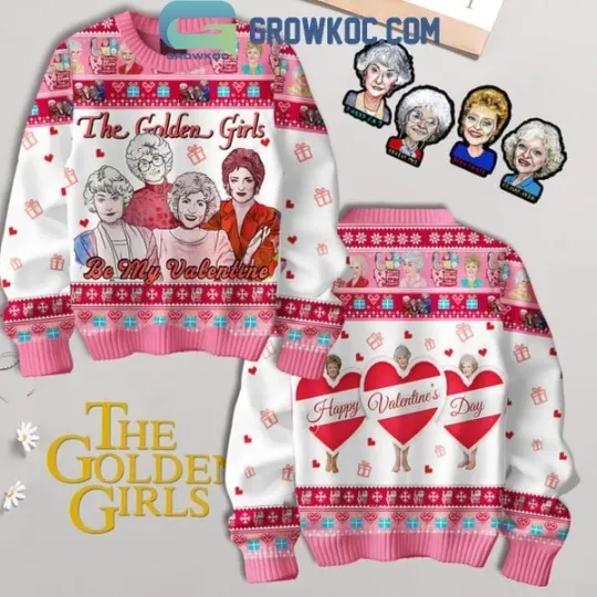 Discover The Stay Golden Be My Valentines 2025 Ugly Sweater