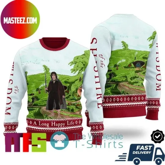 Discover Frodo Of The Shire LOTR The Wishdom Of The Shire For Holiday Ugly Xmas Sweater