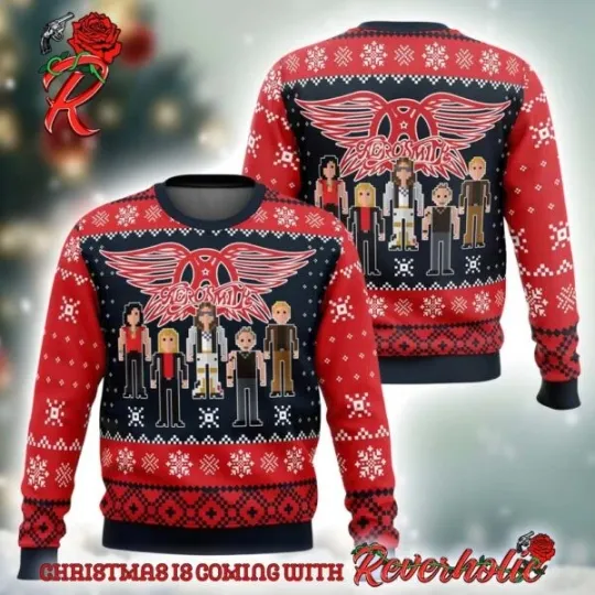 Discover Aerosmith Ugly Christmas Sweater
