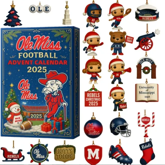 Discover Ole Miss Advent Calendar 2D Gift For Christmas