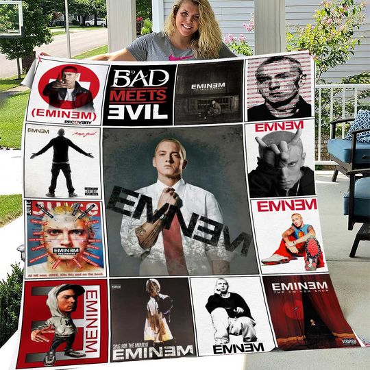 Eminem Fleece Blanket | Christmas Gift | Gift Idea For Fans
