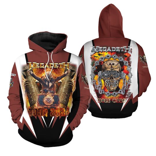 Megadeth Holy Wars Tour 2024 Fan Hoodie