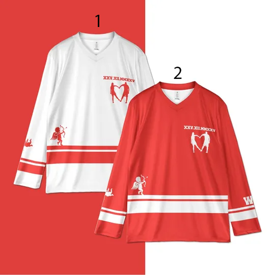 Discover Personalized Anniversary Hockey Jersey | Roman Numeral Date & Initials