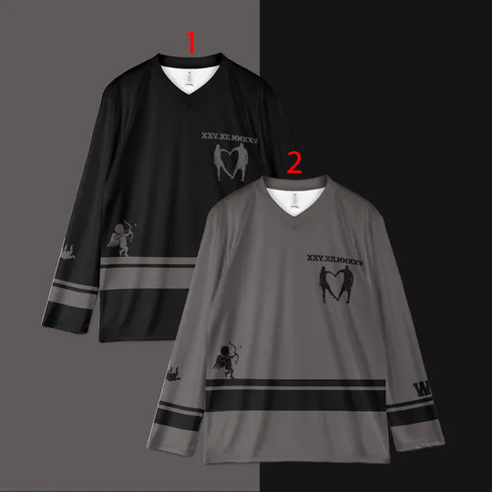 Custom Couple's Hockey Jersey | Roman Numeral Anniversary | Personalized Wedding Gift