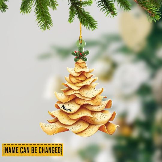 Discover Personalized Crisps Christmas Ornament, Potato Chips Christmas Ornament, Fried Potatoes Ornament, Potato Lovers Ornament Gift TD-0903-J4TB