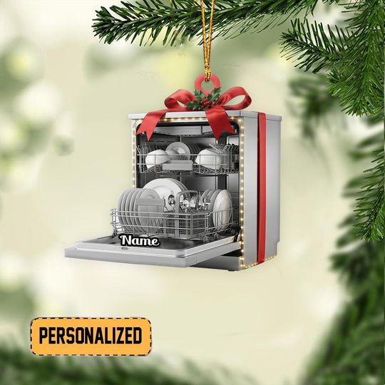 Discover Personalized Dishwasher Christmas Ornament Dishwashing Ornament Home Equipment Ornament Home Appliance Keepsake Homemaker Gift TD-1127-SPL5