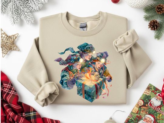 Discover Magical Elf Shirt, Family Matching Tees, Kids Holiday Sweatshirt