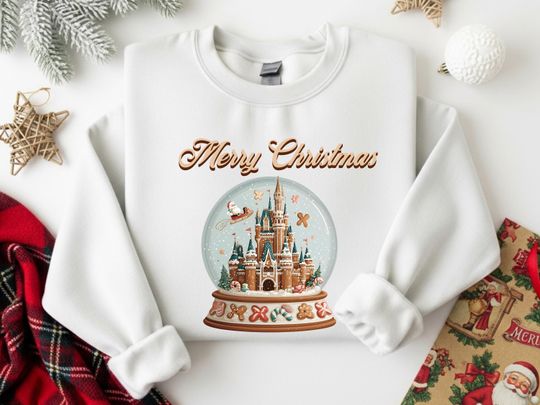 Discover Gingerbread Castle Shirt, Mouse Ear Christmas Shirt, Family Christmas Tee