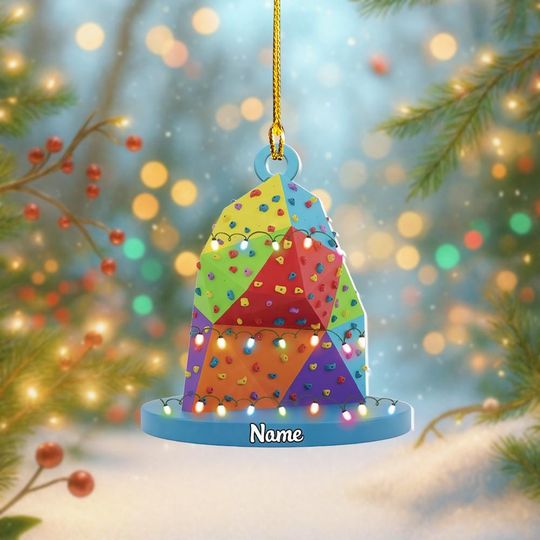 Discover Personalized Rock Climbing Christmas Ornament, Rock Climbing Ornament, Playhouse Mountaineering Ornament, Climbers & Bouldering Thdso-2742