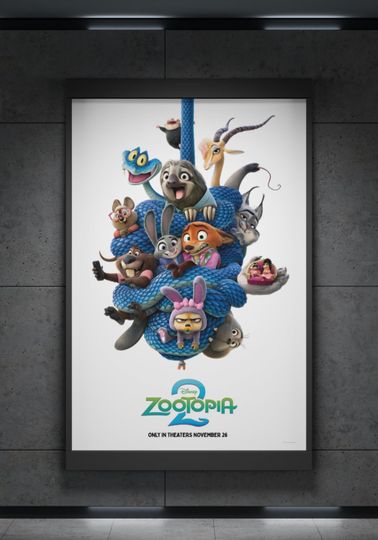 Discover NEW Original Great Movie Poster Zootopia 2 Movie 2026!! just print!
