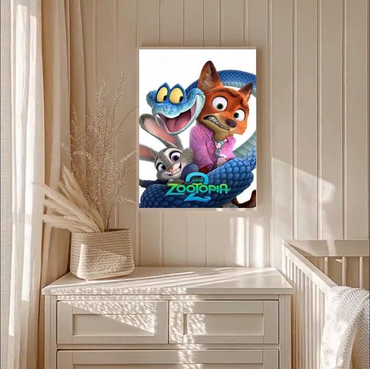 Discover zootopia 2 movie poster premium collectible wall art print for fans