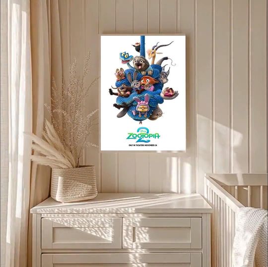 Discover new zootopia 2 movie poster high quality wall art disney film print