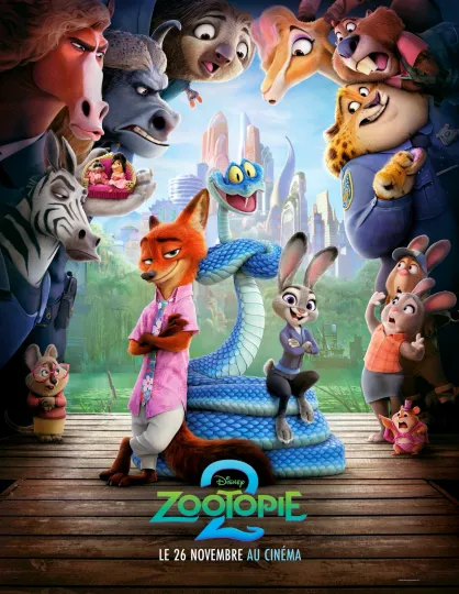 Discover Disney Zootopia 2   11" x 14.5" Collector's Movie Poster ( T2 )