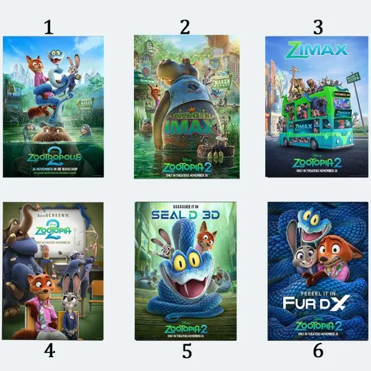 Discover Zootopia 2 (2025) Poster, Home Decor, Wall Decor
