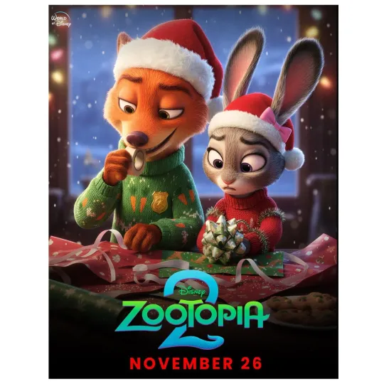 Discover Zootopia 2 Christmas November 26 Disney Poster