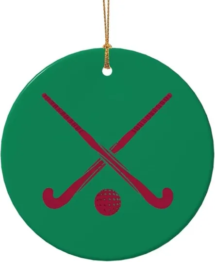 Discover Field Hockey Ceramic Christmas Ornament - Xmas Tree Decor Keepsake Holiday Gift