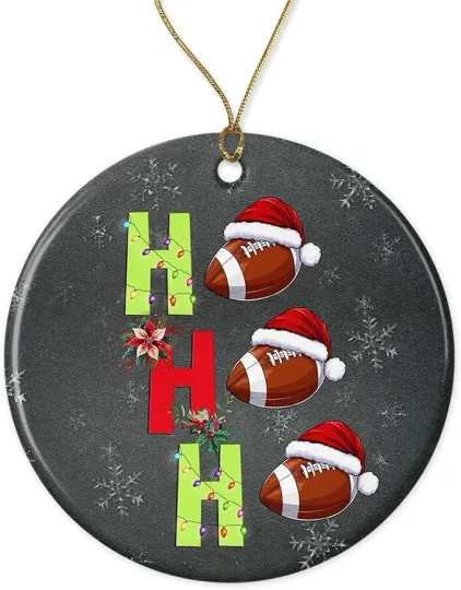 Discover Football Ho - Ceramic Christmas Ornament Sport Xmas Keepsake Xmas Holiday Gift