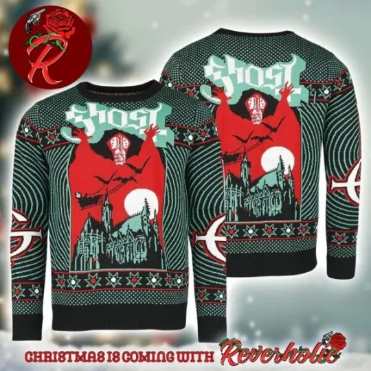 Ghost Band Bravado Nameless Ghouls Papa Emeritus Gift For Fans Ugly Sweater