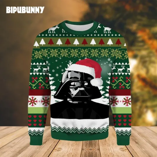 Discover Santa Darth Vader Star Wars Ugly Christmas Sweater