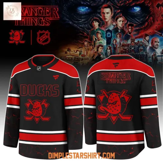 Anaheim Ducks x Stranger Things 5 One Last Adventure Shirt Men's