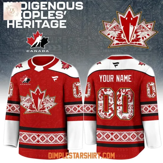 Discover Personalize Canada Hockey Indigenous Peoples’ Heritage Shirt Men's Fan Gear Gift
