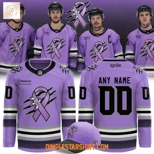 Discover Custom Columbus River Dragons Hockey Fights Cancer 2025 Shirt Men's Fan Gear