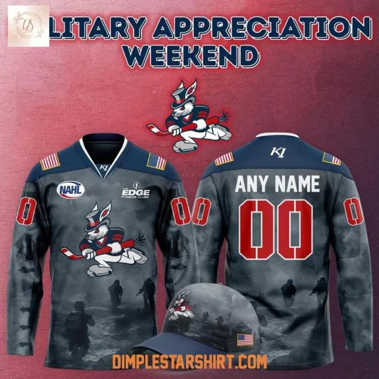 Discover Personalized Danbury Hat Tricks Military Appreciation Night 2025 Hockey Shirt