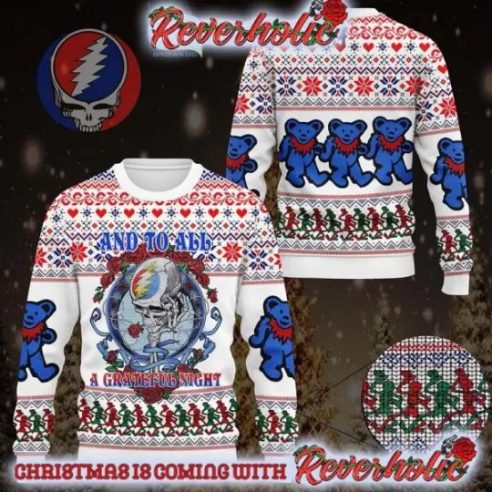 Discover Christmas Holiday And To All A Grateful Night Gifts For Holiday Xmas Ugly Sweate