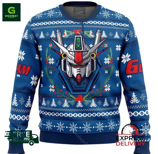 Gundam Mobile Suit Rx 78 Ugly Christmas Sweater