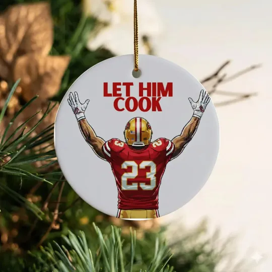 Discover San Francisco Sports Fans Ceramic Christmas Ornament - Let Him Cook Keepsake